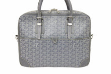 画像をギャラリービューアに読み込む, GOYARD ゴヤール アンバサードPM メンズ レディース ビジネスバッグ スト付き グレー 美品 中古 50528