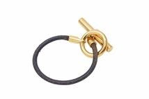 Load image into Gallery viewer, HERMES エルメス グレナン ブレスレット ゴールド レザー メタル ジュエリー アクセサリー 21g 中古 50536