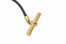 Load image into Gallery viewer, HERMES エルメス グレナン ブレスレット ゴールド レザー メタル ジュエリー アクセサリー 21g 中古 50536