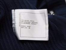 画像をギャラリービューアに読み込む, 極美品 CHANEL シャネル 半袖 ニット Tシャツ ネイビー トップス カットソー P59079V40761 サイズ34 中古 50556