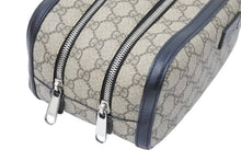 画像をギャラリービューアに読み込む, GUCCI グッチ セカンドバッグ GGスプリーム 406395 520981 イタリア製 カーフレザー ベージュ ブラック シルバー 美品 中古 50613