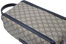 画像をギャラリービューアに読み込む, GUCCI グッチ セカンドバッグ GGスプリーム 406395 520981 イタリア製 カーフレザー ベージュ ブラック シルバー 美品 中古 50613