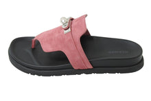 Load image into Gallery viewer, 新品未使用品 HERMES エルメス サンダル オープントゥ ラバーソール アンピール RG221075Z スエード ケリーバックル 中古 50618