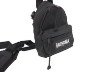 画像をギャラリービューアに読み込む, BALENCIAGA バレンシアガ ショルダーバッグ ミニリュック 656060 2JMRX ポリアミド ナイロン ブラック ユニセックス 美品 中古50631