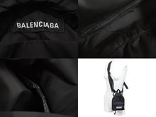 画像をギャラリービューアに読み込む, BALENCIAGA バレンシアガ ショルダーバッグ ミニリュック 656060 2JMRX ポリアミド ナイロン ブラック ユニセックス 美品 中古50631
