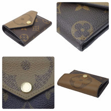 画像をギャラリービューアに読み込む, LOUIS VUITTON ルイ・ヴィトン 三つ折り財布 M80725 ポルトフォイユ ゾエ モノグラム キャンバス ブラウン 美品 中古 50632
