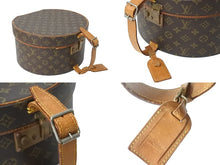 Load image into Gallery viewer, LOUIS VUITTON ルイヴィトン モノグラポワットシャポー バニティバッグ ブラウンシルバー金具 中古 50689