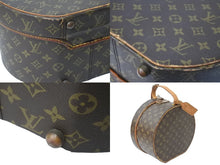 Load image into Gallery viewer, LOUIS VUITTON ルイヴィトン モノグラポワットシャポー バニティバッグ ブラウンシルバー金具 中古 50689
