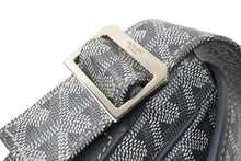 画像をギャラリービューアに読み込む, GOYARD ゴヤール ヴィンテージ 廃盤 ショルダーバッグ グランブルーMM グレー シルバー金具 美品 中古 50723