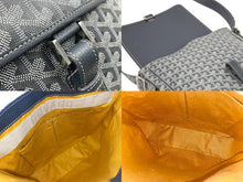 画像をギャラリービューアに読み込む, GOYARD ゴヤール ヴィンテージ 廃盤 ショルダーバッグ グランブルーMM グレー シルバー金具 美品 中古 50723