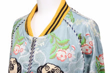 画像をギャラリービューアに読み込む, GUCCI グッチ エンブロイダリーボンバージャケット 17ss クルーズコレクション 450178 Z485D サイズ52 美品 中古 50725