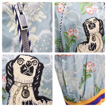 画像をギャラリービューアに読み込む, GUCCI グッチ エンブロイダリーボンバージャケット 17ss クルーズコレクション 450178 Z485D サイズ52 美品 中古 50725