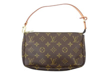 画像をギャラリービューアに読み込む, LOUISVUITTON ルイヴィトン ポシェットアクセソワール アクセサリーポーチ M51980 VI0053 ブラウン ゴールド PVC 美品 中古 50728