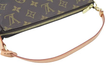 画像をギャラリービューアに読み込む, LOUISVUITTON ルイヴィトン ポシェットアクセソワール アクセサリーポーチ M51980 VI0053 ブラウン ゴールド PVC 美品 中古 50728