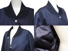 Load image into Gallery viewer, CHANEL シャネル アウター ココマーク ブルゾンジャケット P53732V40166 ネイビー シルバー 金具 サイズ38 美品 中古 50737