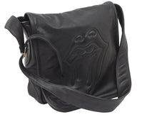 Load image into Gallery viewer, CHROME HEARTS クロムハーツ メッセンジャーバッグ MAIL LIP TANG リップタン ブラック シルバー ブラック レザー 美品 中古 50753