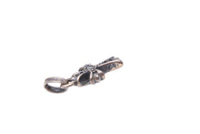画像をギャラリービューアに読み込む, CHROME HEARTS クロムハーツ 小物 ベイビーファット ブラックダイヤ 1g シルバー ブラック 美品 中古 50761