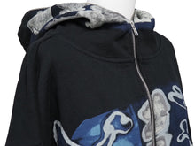 Load image into Gallery viewer, 極美品 Travis Scott CACTUS JACK Fragment Design SKELETON GRAFFITI FULL ZIP HOODIE ジップパーカー 黒 コットン XL 中古 50782