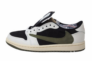 新品未使用 TravisScott トラヴィススコット Nike ナイキ Wmns AirJordan1 Low OG SP スニーカー Medium Olive サイズ24cm 50829