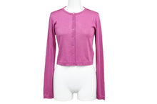 画像をギャラリービューアに読み込む, GUCCI グッチ カーディガン キッズ トップス 414155X7375 イタリア製 レーヨン ピンク サイズ12 美品 中古 50845