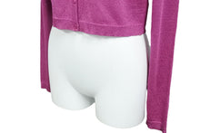 画像をギャラリービューアに読み込む, GUCCI グッチ カーディガン キッズ トップス 414155X7375 イタリア製 レーヨン ピンク サイズ12 美品 中古 50845