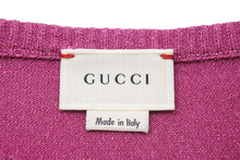 画像をギャラリービューアに読み込む, GUCCI グッチ カーディガン キッズ トップス 414155X7375 イタリア製 レーヨン ピンク サイズ12 美品 中古 50845