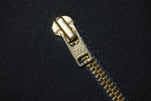 CHANEL vintage シャネル ヴィンテージ タイトスカート ブラック ゴールドジップ YKKジップ 中古 50850
