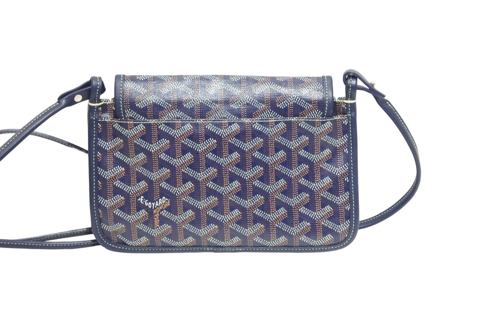 新品 GOYARD ゴヤール プリュメ ショルダーバッグ PVC ネイビー