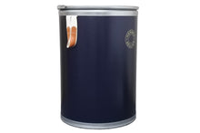 Load image into Gallery viewer, HERMES エルメス サドルボックス セリエライン ラージサイズ ネイビー シルバー インテリア 収納 置物 美品 中古 50875