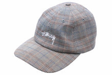 画像をギャラリービューアに読み込む, stussy ステューシーキャップ ロゴ チェック柄 グレンチェック ストリート スケーター 中古 50912