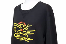 画像をギャラリービューアに読み込む, COACH KITH HARING スウェット コーチ キースヘリング ブラック イエロー レッド ポップアート 中古 50918