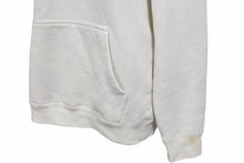 Load image into Gallery viewer, STUSSY パーカー ステューシー デカロゴ 刺繍 ゴールド アイボリー Sサイズ ストリート スケート 中古 50923