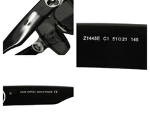 画像をギャラリービューアに読み込む, LOUIS VUITTON ルイヴィトン サングラス Z1445 モノグラム 左右非対称 サイズ51□21 ブラック 美品 中古 50936