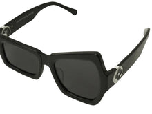 画像をギャラリービューアに読み込む, LOUIS VUITTON ルイヴィトン サングラス Z1445 モノグラム 左右非対称 サイズ51□21 ブラック 美品 中古 50936
