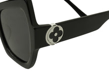 画像をギャラリービューアに読み込む, LOUIS VUITTON ルイヴィトン サングラス Z1445 モノグラム 左右非対称 サイズ51□21 ブラック 美品 中古 50936