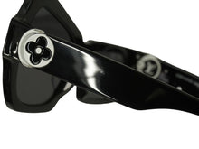 画像をギャラリービューアに読み込む, LOUIS VUITTON ルイヴィトン サングラス Z1445 モノグラム 左右非対称 サイズ51□21 ブラック 美品 中古 50936