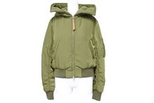 画像をギャラリービューアに読み込む, 極美品 LOEWE ロエベ ブルゾン S359330XB9 サイズ34 ポリエステル カーキ シルバー金具 ハンガー付き 中古 50948