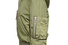 画像をギャラリービューアに読み込む, 極美品 LOEWE ロエベ ブルゾン S359330XB9 サイズ34 ポリエステル カーキ シルバー金具 ハンガー付き 中古 50948