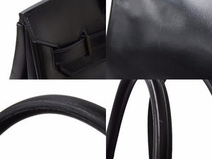 超希少 HERMES エルメス バーキン ソーブラック35 □N 美品 中古 50965