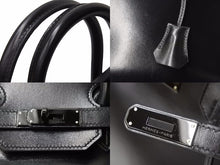 Load image into Gallery viewer, 超希少 HERMES エルメス バーキン ソーブラック35 □N 美品 中古 50965