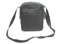 画像をギャラリービューアに読み込む, GUCCI グッチ ショルダーバッグ GGキャンバス ブラック シルバー金具 122759 3444 美品 中古 50971