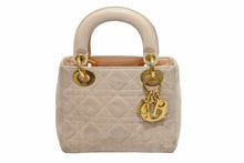 Load image into Gallery viewer, Christian Dior クリスチャンディオール レディディオール ミニ ハンドバッグ ベージュ系 鞄 ロゴ ゴールド金具 中古 50972