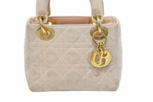 Load image into Gallery viewer, Christian Dior クリスチャンディオール レディディオール ミニ ハンドバッグ ベージュ系 鞄 ロゴ ゴールド金具 中古 50972