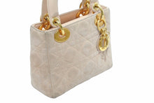 Load image into Gallery viewer, Christian Dior クリスチャンディオール レディディオール ミニ ハンドバッグ ベージュ系 鞄 ロゴ ゴールド金具 中古 50972
