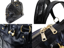 画像をギャラリービューアに読み込む, YVES SAINT LAURENT イヴ・サンローラン ハンドバッグ ミューズバッグ ゴールド金具 美品 中古 50977