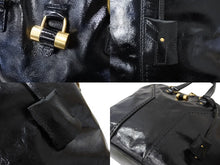 画像をギャラリービューアに読み込む, YVES SAINT LAURENT イヴ・サンローラン ハンドバッグ ミューズバッグ ゴールド金具 美品 中古 50977