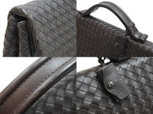 Load image into Gallery viewer, BOTTEGAVENETA ボッテガヴェネタ ハンドバッグ V46512040 イントレチャート ブラウン レザー シルバー金具 美品 中古 50999