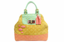 画像をギャラリービューアに読み込む, LouisVuitton ルイヴィトン トートバッグ モノグラム 2008SS RC0078 グリーン イエロー オレンジ ピンク 美品 中古 51018