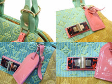 画像をギャラリービューアに読み込む, LouisVuitton ルイヴィトン トートバッグ モノグラム 2008SS RC0078 グリーン イエロー オレンジ ピンク 美品 中古 51018