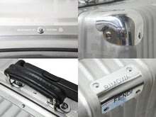 画像をギャラリービューアに読み込む, FENDI RIMOWA フェンディ リモア スーツケース ズッカ柄 33L 4輪 7VV133 972.90.00.4 シルバー金具 美品 中古 51022